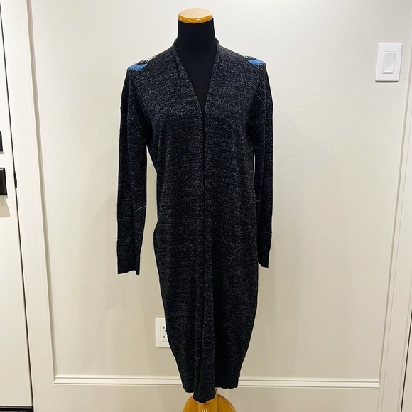 Zadig and Voltaire Lurex Butterfly Long Cardigan Sweater - Picture 2 of 13